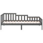 vidaXL Sofá cama madera maciza de pino gris 90x200 cm vidaXL Sofá cama madera maciza de pino gris 90x200 cm