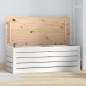 vidaXL Caja de almacenaje madera maciza de pino blanco 89x36,5x33 cm