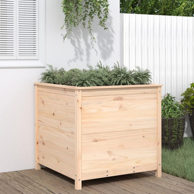 vidaXL Jardinera madera maciza de pino 82,5x82,5x78 cm vidaXL Jardinera madera maciza de pino 82,5x82,5x78 cm