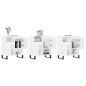 vidaXL Aparadores 3 uds madera contrachapada blanco vidaXL Aparadores 3 uds madera contrachapada blanco