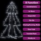 vidaXL Árbol de Navidad 200 luces LED interior y exterior 98x150 cm vidaXL Árbol de Navidad 200 luces LED interior y exterior 98x150 cm