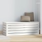 vidaXL Caja de almacenaje madera maciza de pino blanco 89x36,5x33 cm