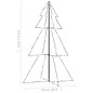 vidaXL Árbol de Navidad 200 luces LED interior y exterior 98x150 cm vidaXL Árbol de Navidad 200 luces LED interior y exterior 98x150 cm