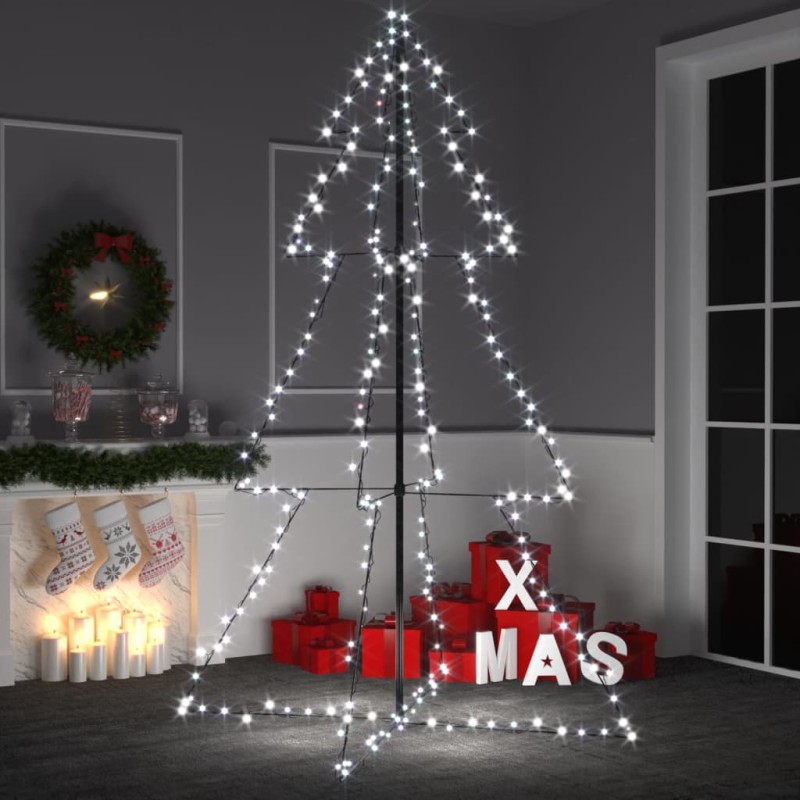 vidaXL Árbol de Navidad 240 luces LED interior y exterior 118x180 cm vidaXL Árbol de Navidad 240 luces LED interior y exterior 118x180 cm