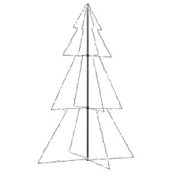 vidaXL Árbol de Navidad 240 luces LED interior y exterior 118x180 cm