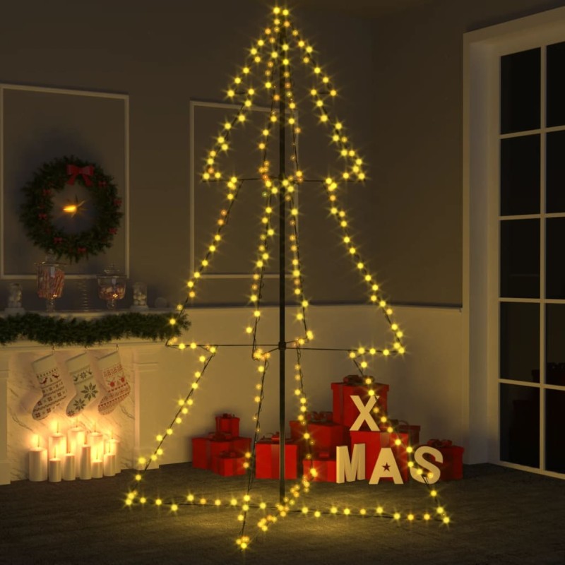 vidaXL Árbol de Navidad 240 luces LED interior y exterior 118x180 cm vidaXL Árbol de Navidad 240 luces LED interior y exterior 118x180 cm