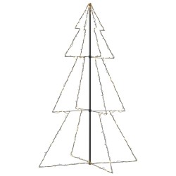 vidaXL Árbol de Navidad 240 luces LED interior y exterior 118x180 cm