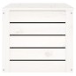 vidaXL Caja de almacenaje madera maciza de pino blanco 89x36,5x33 cm