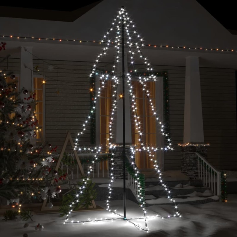 vidaXL Árbol de Navidad 300 luces LED interior y exterior 120x220 cm vidaXL Árbol de Navidad 300 luces LED interior y exterior 120x220 cm