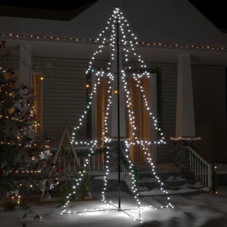vidaXL Árbol de Navidad 300 luces LED interior y exterior 120x220 cm