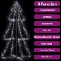 vidaXL Árbol de Navidad 300 luces LED interior y exterior 120x220 cm vidaXL Árbol de Navidad 300 luces LED interior y exterior 120x220 cm