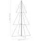 vidaXL Árbol de Navidad 300 luces LED interior y exterior 120x220 cm vidaXL Árbol de Navidad 300 luces LED interior y exterior 120x220 cm
