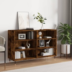 vidaXL Aparador de madera de ingeniería roble ahumado 103,5x35x70 cm
