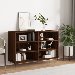 vidaXL Aparador de madera de ingeniería marrón roble 103,5x35x70 cm