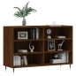vidaXL Aparador de madera de ingeniería marrón roble 103,5x35x70 cm