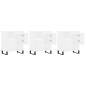 vidaXL Aparadores 3 uds madera contrachapada blanco vidaXL Aparadores 3 uds madera contrachapada blanco