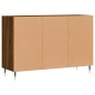 vidaXL Aparador de madera de ingeniería marrón roble 103,5x35x70 cm