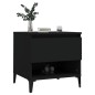 vidaXL Mesas auxiliares 2 uds madera contrachapada negro 50x46x50 cm vidaXL Mesas auxiliares 2 uds madera contrachapada negro 50x46x50 cm
