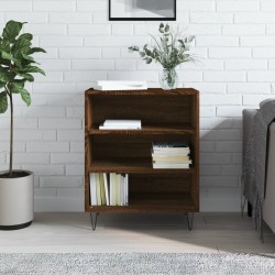 vidaXL Aparador madera de ingeniería marrón roble 57x35x70 cm