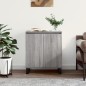 vidaXL Aparador de madera contrachapada gris Sonoma 60x35x70 cm