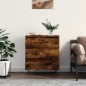 vidaXL Aparador madera contrachapada color roble ahumado 60x35x70 cm vidaXL Aparador madera contrachapada color roble ahumado 60x35x70 cm