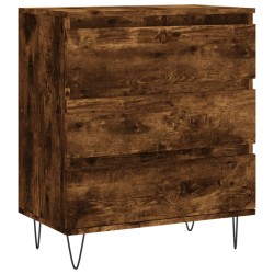 vidaXL Aparador madera contrachapada color roble ahumado 60x35x70 cm