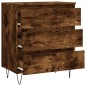 vidaXL Aparador madera contrachapada color roble ahumado 60x35x70 cm vidaXL Aparador madera contrachapada color roble ahumado 60x35x70 cm