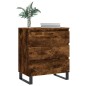 vidaXL Aparador madera contrachapada color roble ahumado 60x35x70 cm vidaXL Aparador madera contrachapada color roble ahumado 60x35x70 cm