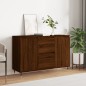 vidaXL Aparador de madera de ingeniería marrón roble 104x35x70 cm vidaXL Aparador de madera de ingeniería marrón roble 104x35x70 cm