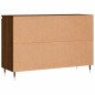 vidaXL Aparador de madera de ingeniería marrón roble 104x35x70 cm vidaXL Aparador de madera de ingeniería marrón roble 104x35x70 cm