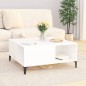 vidaXL Mesa de centro madera contrachapada blanco 80x80x36,5 cm vidaXL Mesa de centro madera contrachapada blanco 80x80x36,5 cm