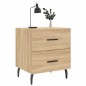 vidaXL Mesita de noche madera de ingeniería roble Sonoma 40x35x47,5 cm vidaXL Mesita de noche madera de ingeniería roble Sonoma 40x35x47,5 cm