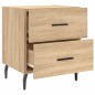 vidaXL Mesita de noche madera de ingeniería roble Sonoma 40x35x47,5 cm vidaXL Mesita de noche madera de ingeniería roble Sonoma 40x35x47,5 cm
