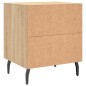 vidaXL Mesita de noche madera de ingeniería roble Sonoma 40x35x47,5 cm vidaXL Mesita de noche madera de ingeniería roble Sonoma 40x35x47,5 cm