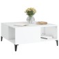 vidaXL Mesa de centro madera contrachapada blanco 80x80x36,5 cm vidaXL Mesa de centro madera contrachapada blanco 80x80x36,5 cm