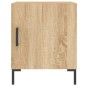 vidaXL Mesita de noche madera de ingeniería roble Sonoma 40x40x50 cm vidaXL Mesita de noche madera de ingeniería roble Sonoma 40x40x50 cm