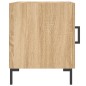 vidaXL Mesita de noche madera de ingeniería roble Sonoma 40x40x50 cm vidaXL Mesita de noche madera de ingeniería roble Sonoma 40x40x50 cm