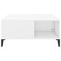 vidaXL Mesa de centro madera contrachapada blanco 80x80x36,5 cm vidaXL Mesa de centro madera contrachapada blanco 80x80x36,5 cm