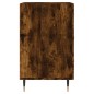 vidaXL Mesita de noche madera de ingeniería roble ahumado 40x40x66 cm