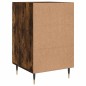 vidaXL Mesita de noche madera de ingeniería roble ahumado 40x40x66 cm