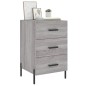 vidaXL Mesita de noche madera de ingeniería gris Sonoma 40x40x66 cm vidaXL Mesita de noche madera de ingeniería gris Sonoma 40x40x66 cm