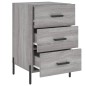 vidaXL Mesita de noche madera de ingeniería gris Sonoma 40x40x66 cm vidaXL Mesita de noche madera de ingeniería gris Sonoma 40x40x66 cm