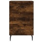 vidaXL Mesita de noche madera de ingeniería roble ahumado 40x40x66 cm vidaXL Mesita de noche madera de ingeniería roble ahumado 40x40x66 cm