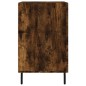 vidaXL Mesita de noche madera de ingeniería roble ahumado 40x40x66 cm vidaXL Mesita de noche madera de ingeniería roble ahumado 40x40x66 cm