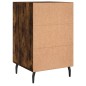 vidaXL Mesita de noche madera de ingeniería roble ahumado 40x40x66 cm vidaXL Mesita de noche madera de ingeniería roble ahumado 40x40x66 cm