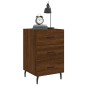 vidaXL Mesita de noche madera de ingeniería marrón roble 40x40x66 cm vidaXL Mesita de noche madera de ingeniería marrón roble 40x40x66 cm