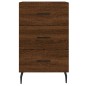 vidaXL Mesita de noche madera de ingeniería marrón roble 40x40x66 cm vidaXL Mesita de noche madera de ingeniería marrón roble 40x40x66 cm