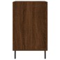 vidaXL Mesita de noche madera de ingeniería marrón roble 40x40x66 cm vidaXL Mesita de noche madera de ingeniería marrón roble 40x40x66 cm