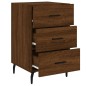 vidaXL Mesita de noche madera de ingeniería marrón roble 40x40x66 cm vidaXL Mesita de noche madera de ingeniería marrón roble 40x40x66 cm