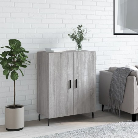 vidaXL Aparador de madera de ingeniería gris Sonoma 69,5x34x90 cm